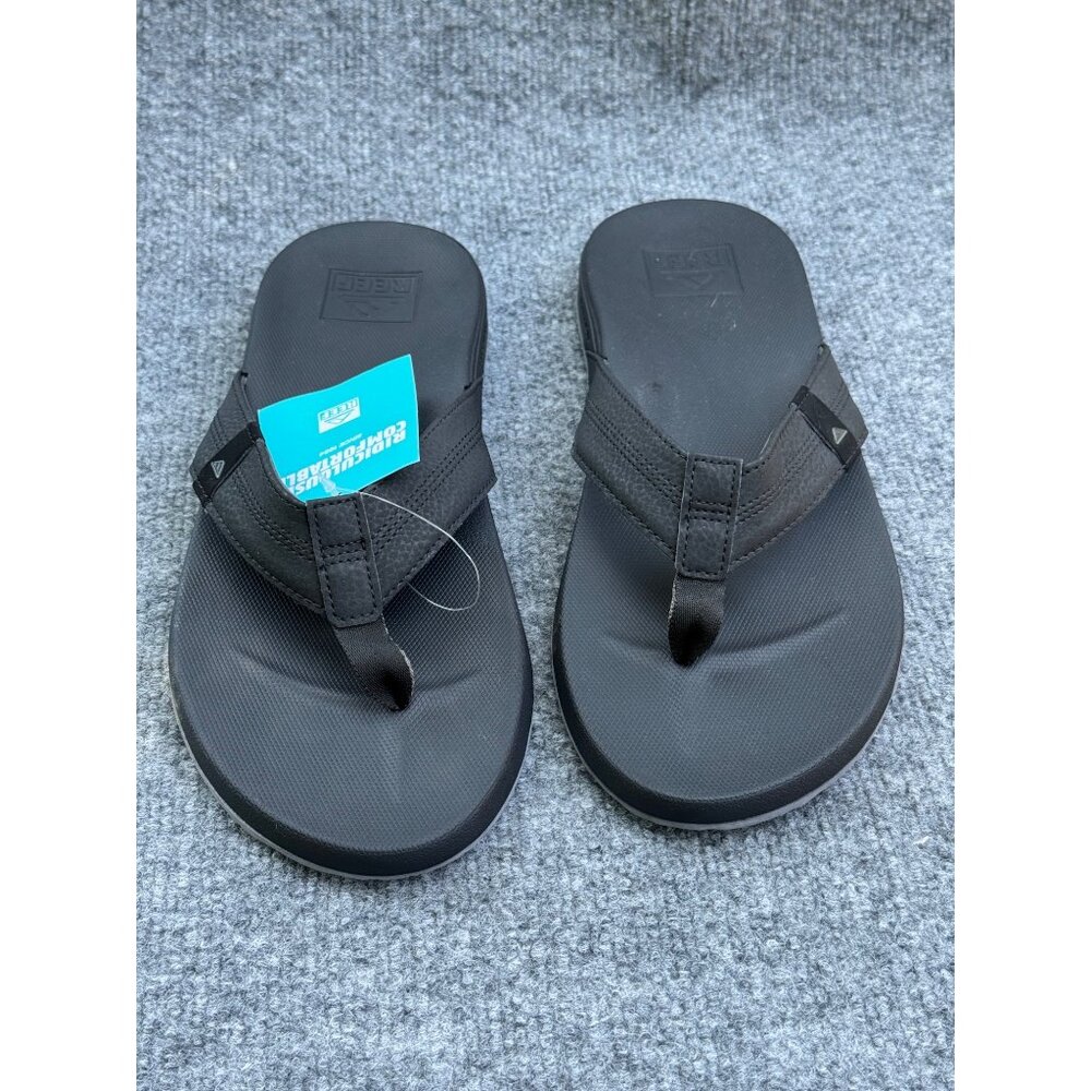 Reef Mens Flip Flops Size 11 Black  Cushion Phantom Synthetic Upper & Outsole